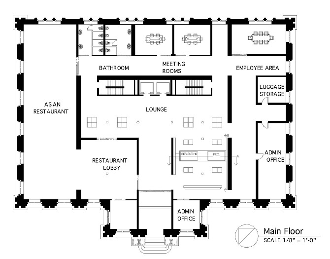 lotus hotel interior.architecture
